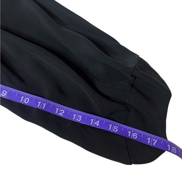 ISABEL MARANT Étoile Black Flowy Minimalist Cupro Pullover Blouse - Picture 9 of 13